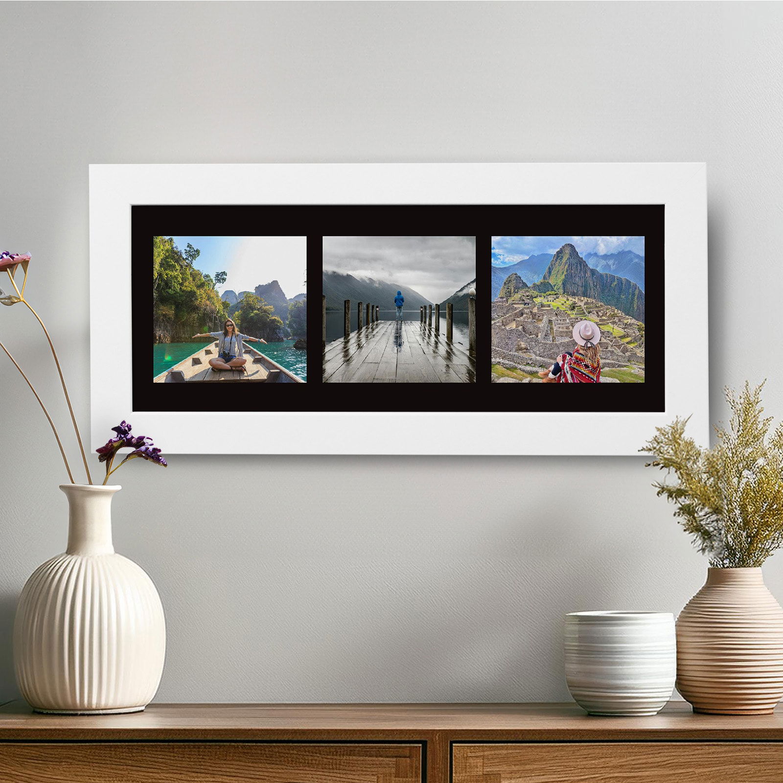 custom photo wall art panoramic 3 image