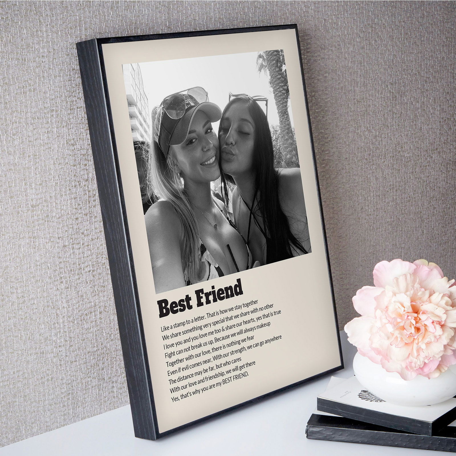 photo gift for best friend box frame wall art