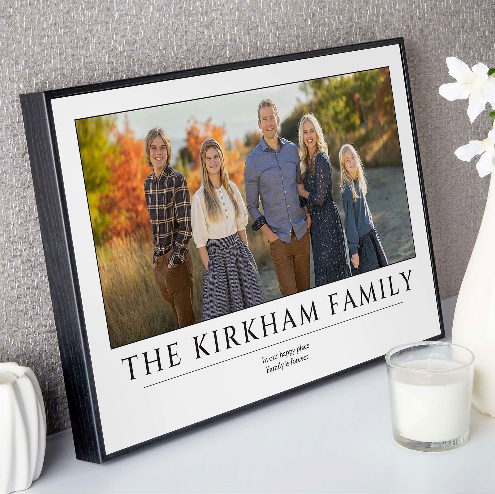 photo gift family print box frame