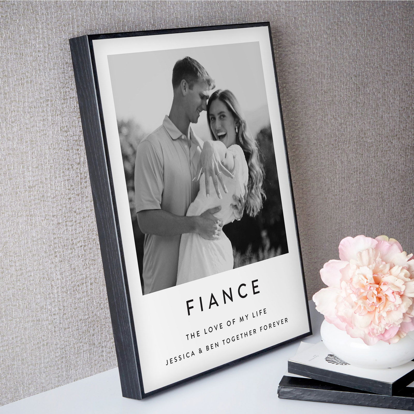 custom photo framed gift fiancé