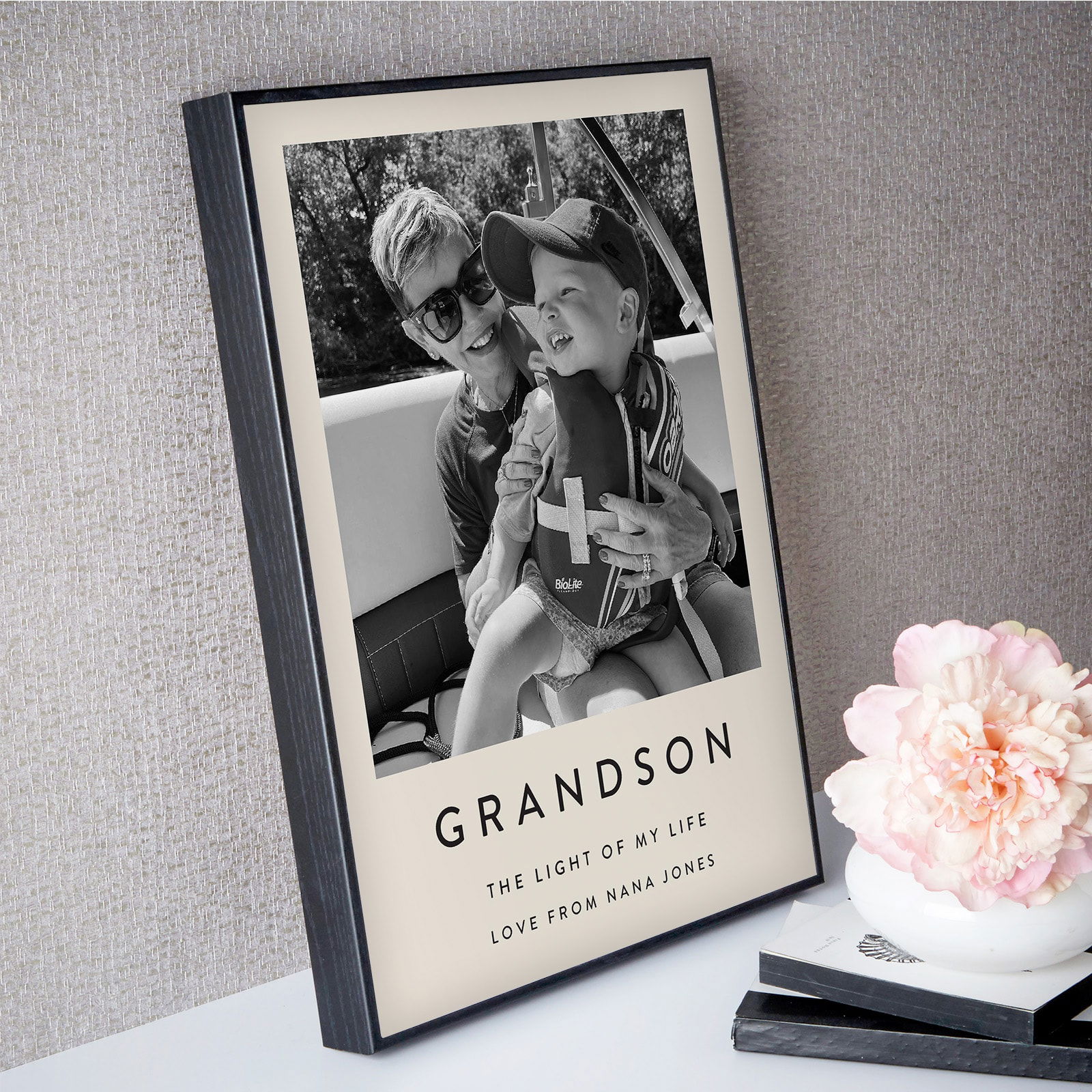 grandson picture photo print