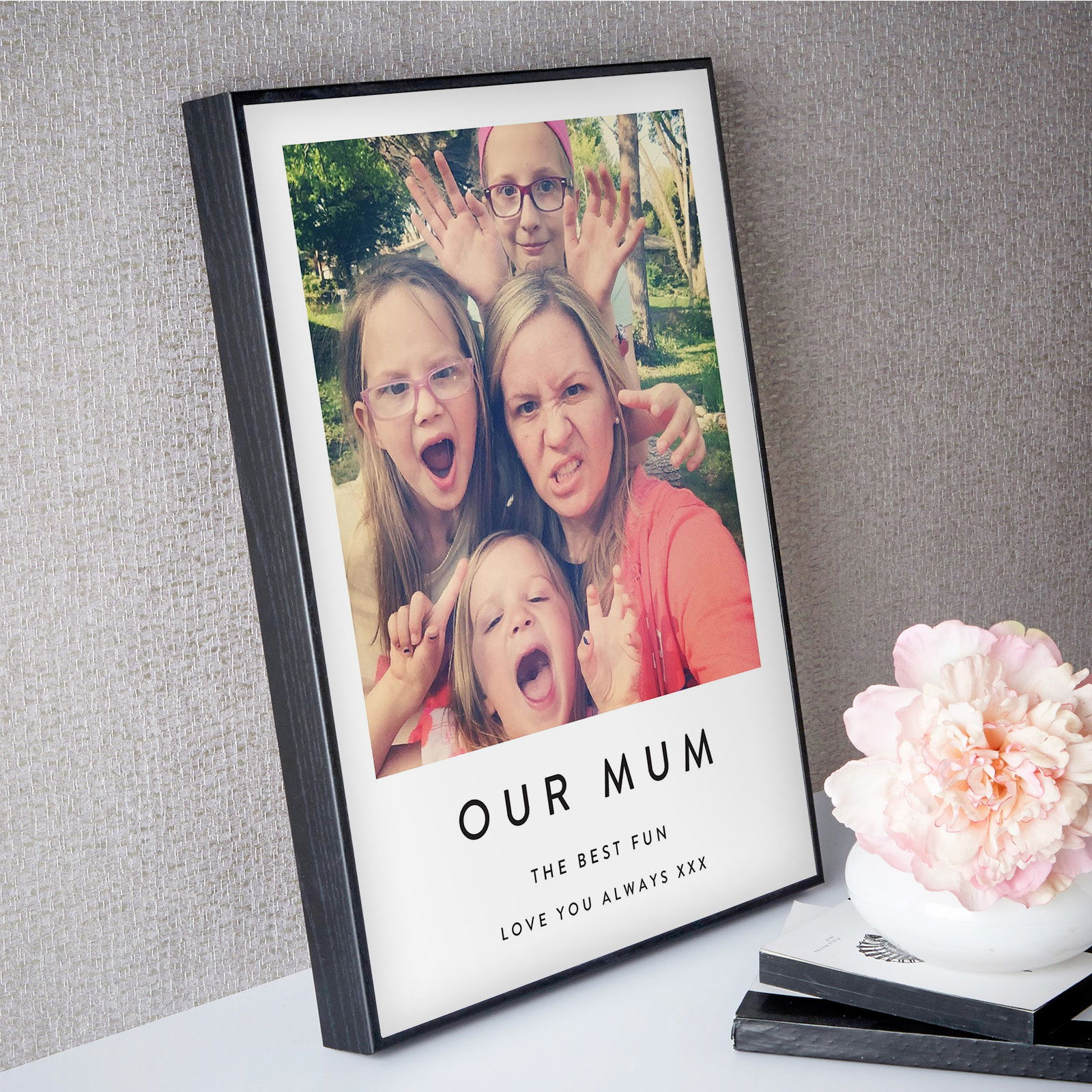 mum photo gift personalised wall art