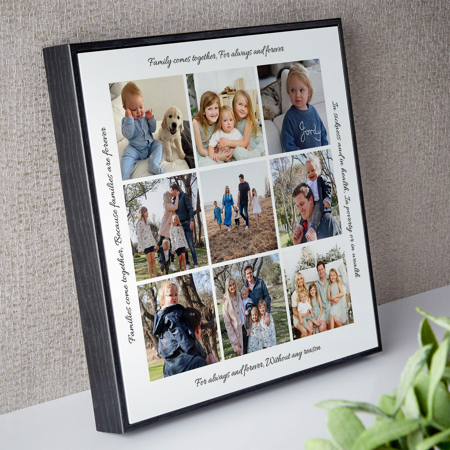 photo collage wall art box frame