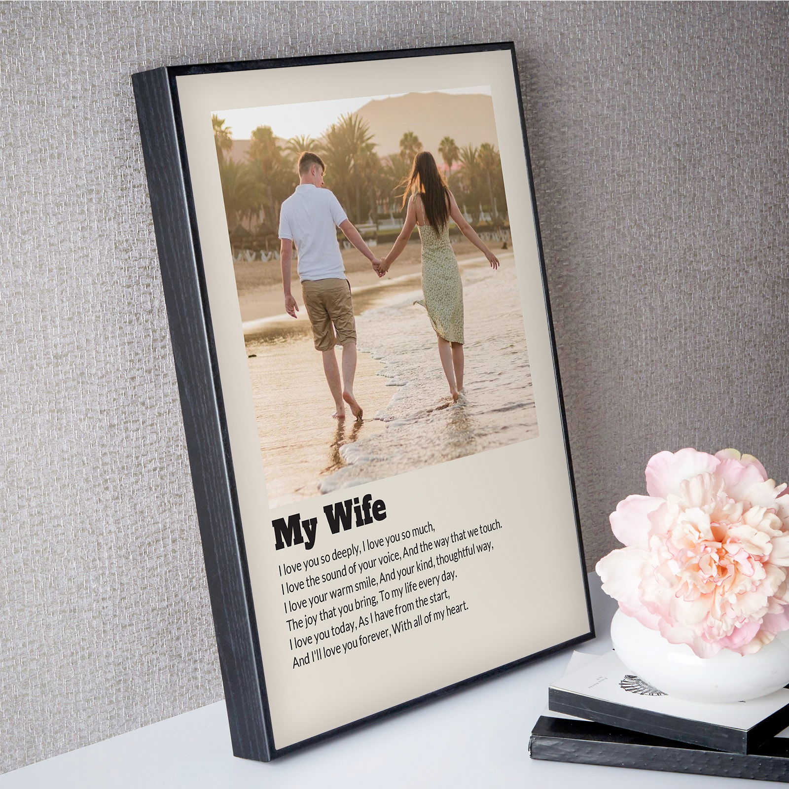 photo gift for wife box frame wall art