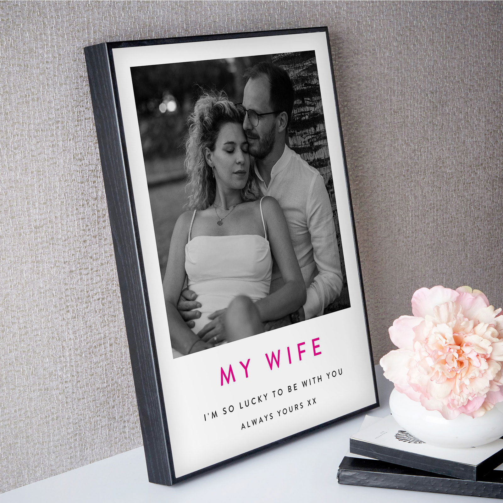 custom photo framed gift wife