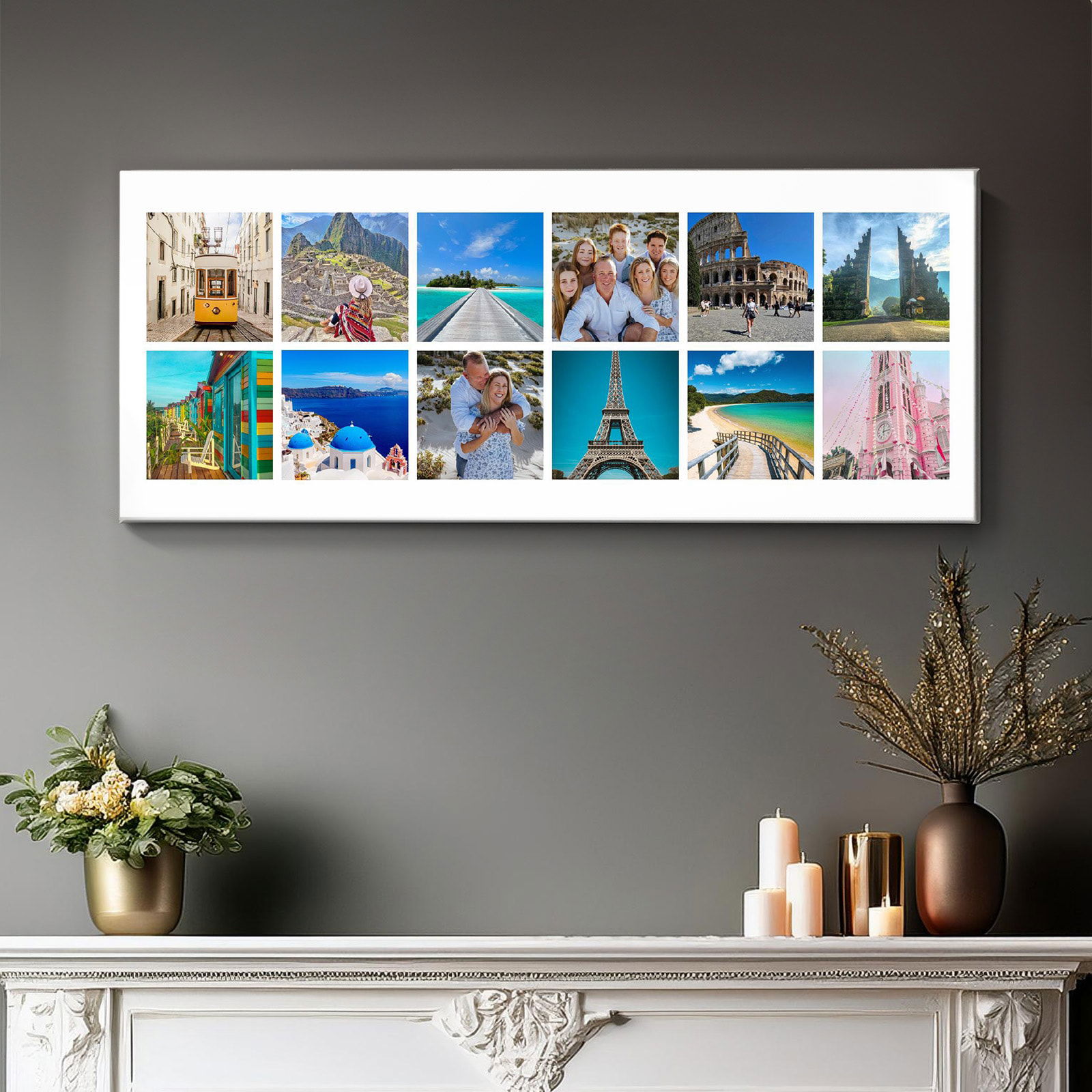 custom photo grid canvas 12 images