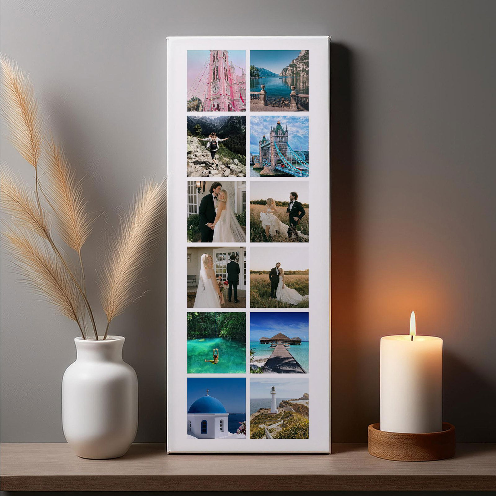12 photo custom canvas