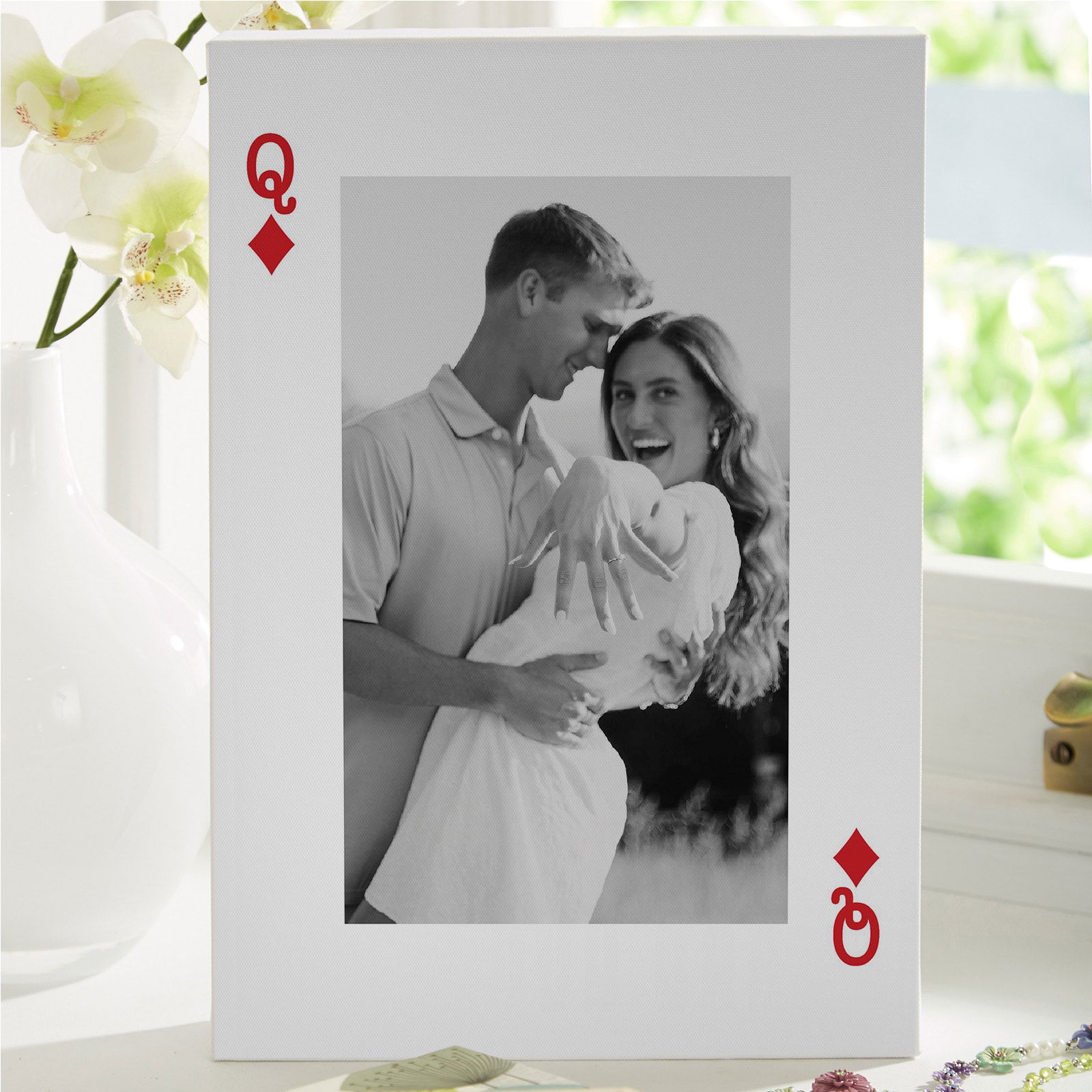 custom playing card canvas print
