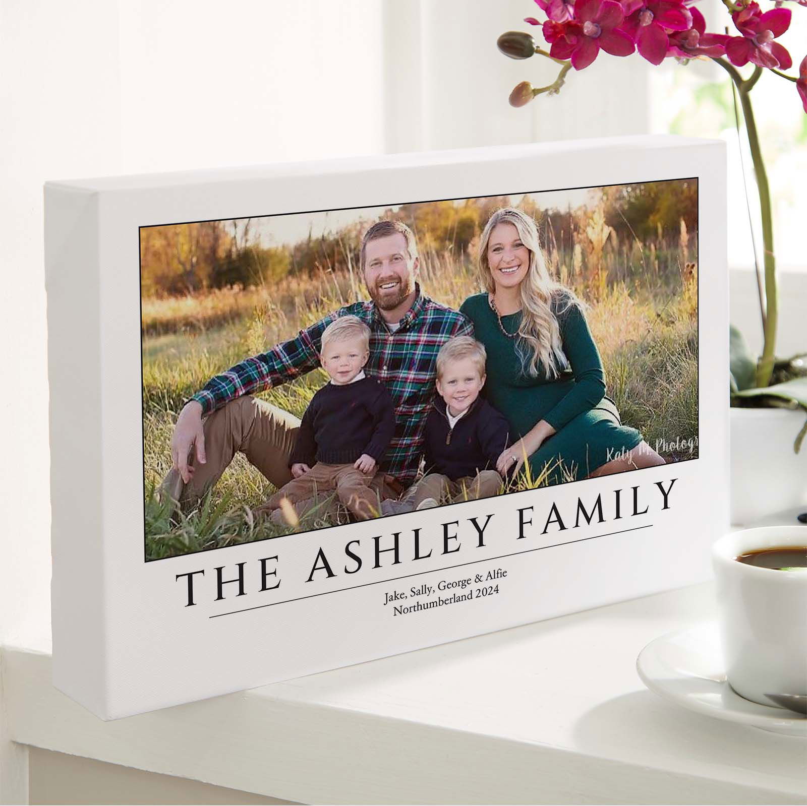 custom family photo canvas print