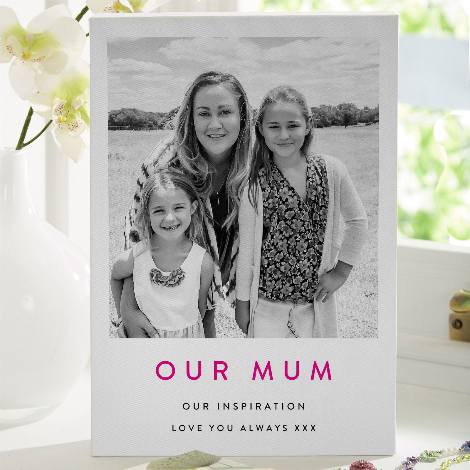 mum gift idea personalised photo canvas