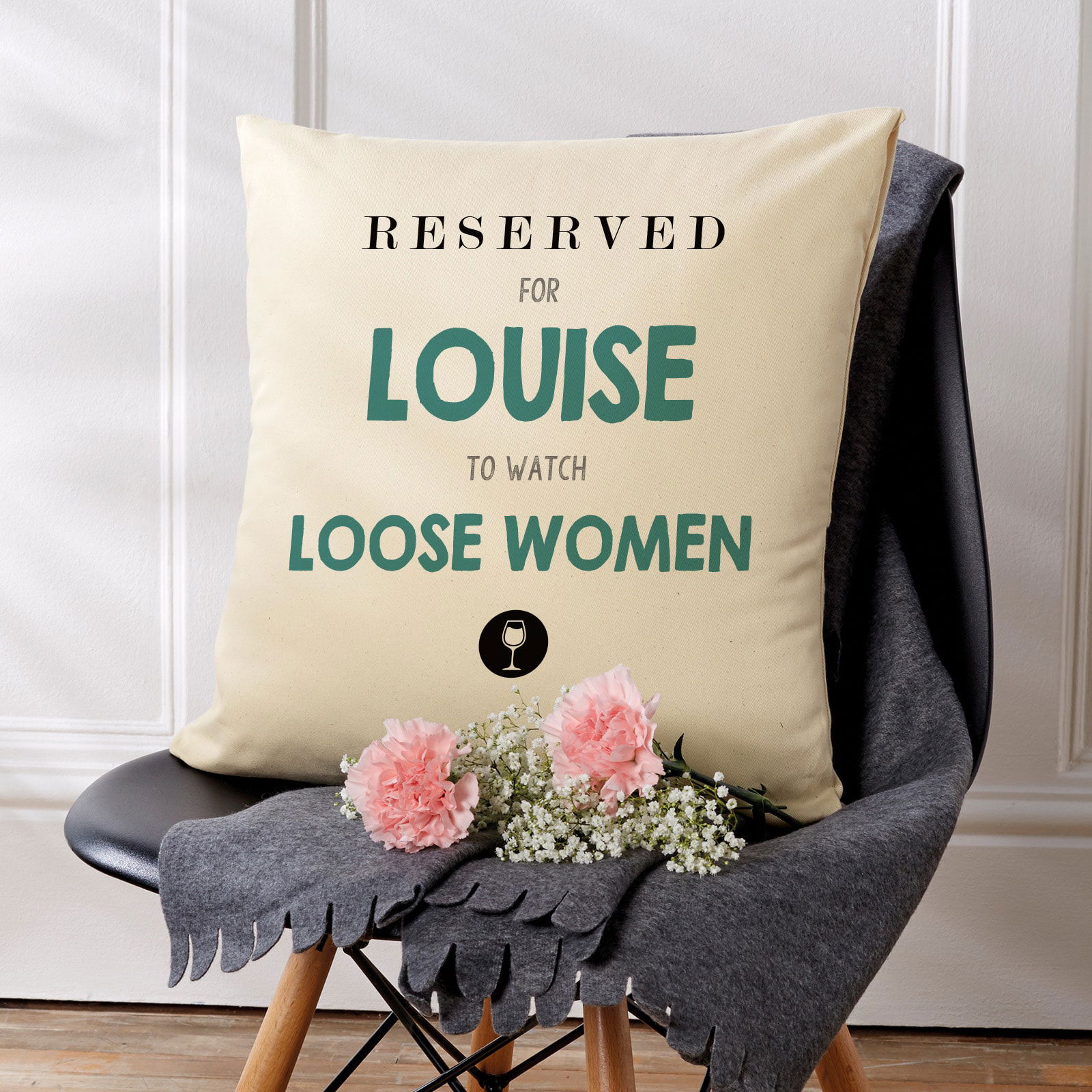 reserved to watch tv programme cushion gift