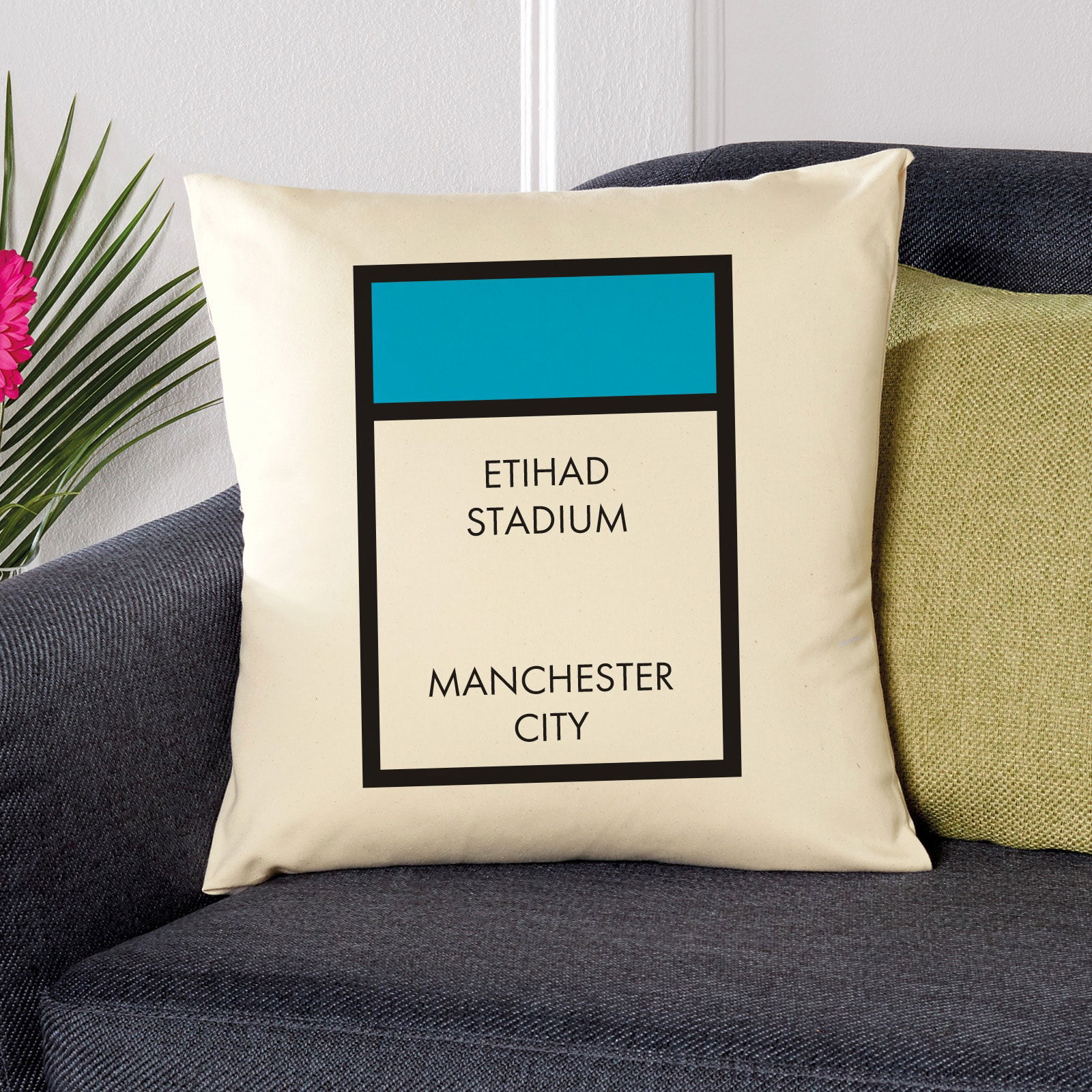 manchester city gift monopoly cushion