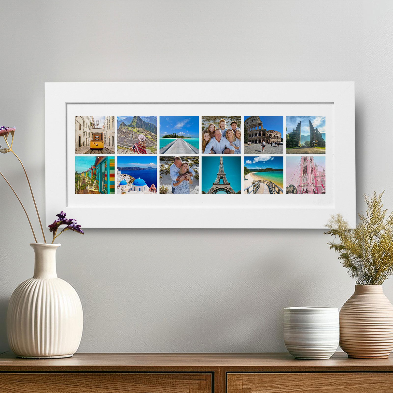 custom photo wall art 12 photos framed