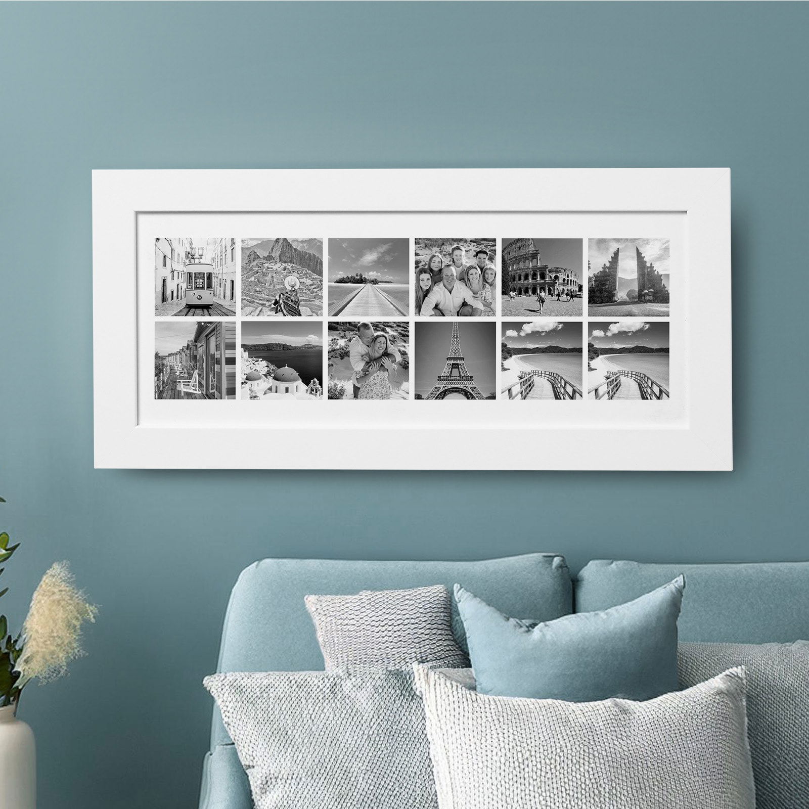custom photo wall art picture white frame
