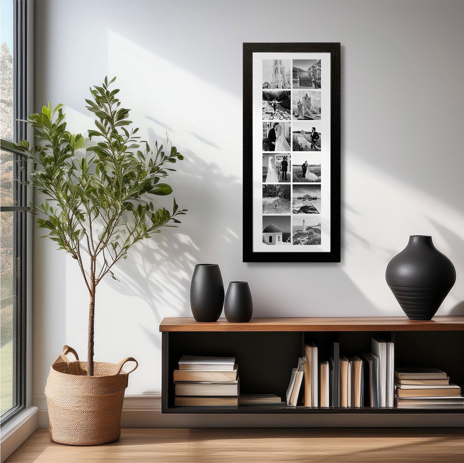 12 photo custom framed picture