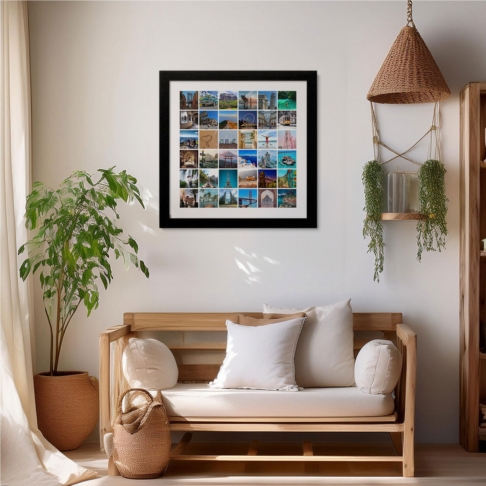 custom photo grid wall art picture