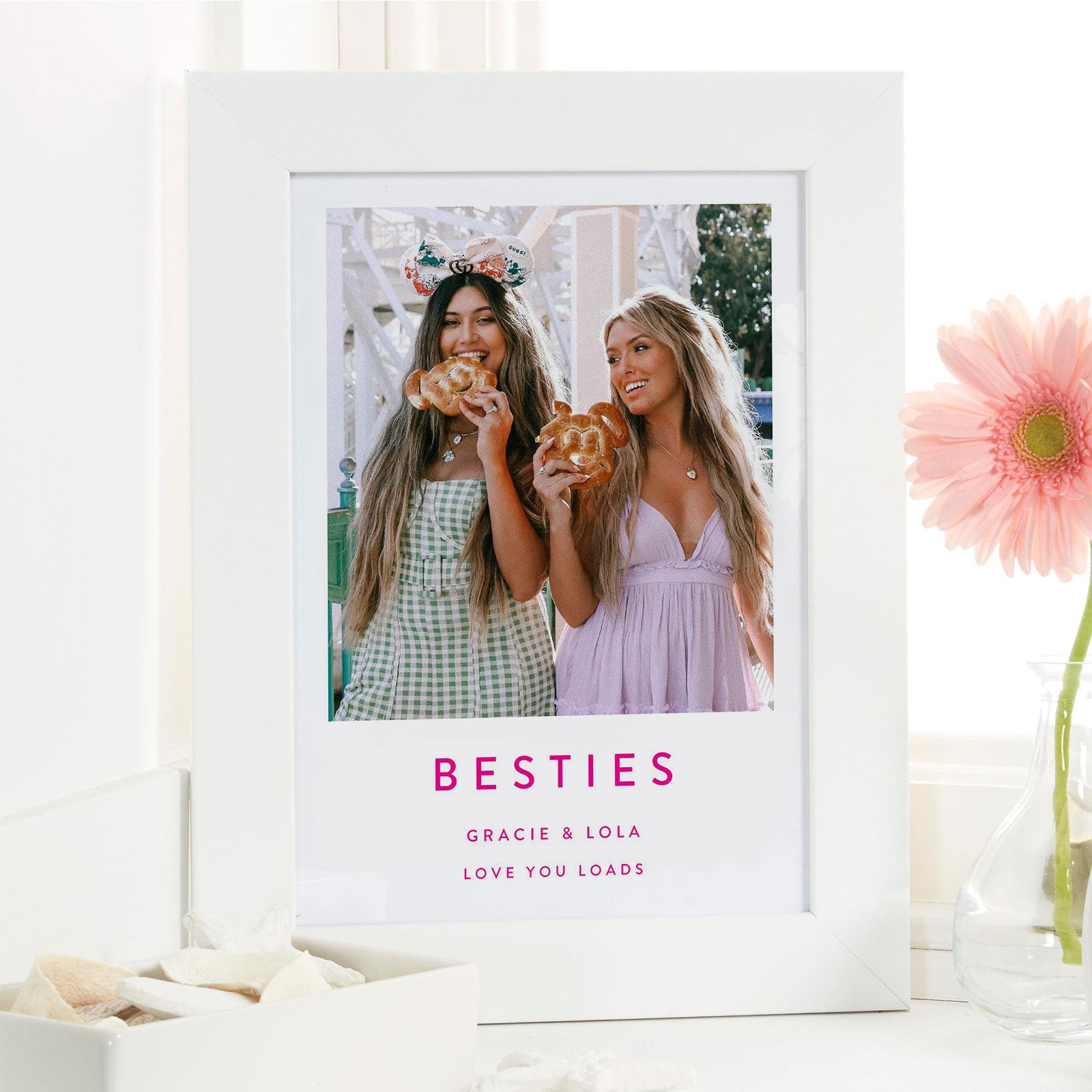 best friend photo gift framed print