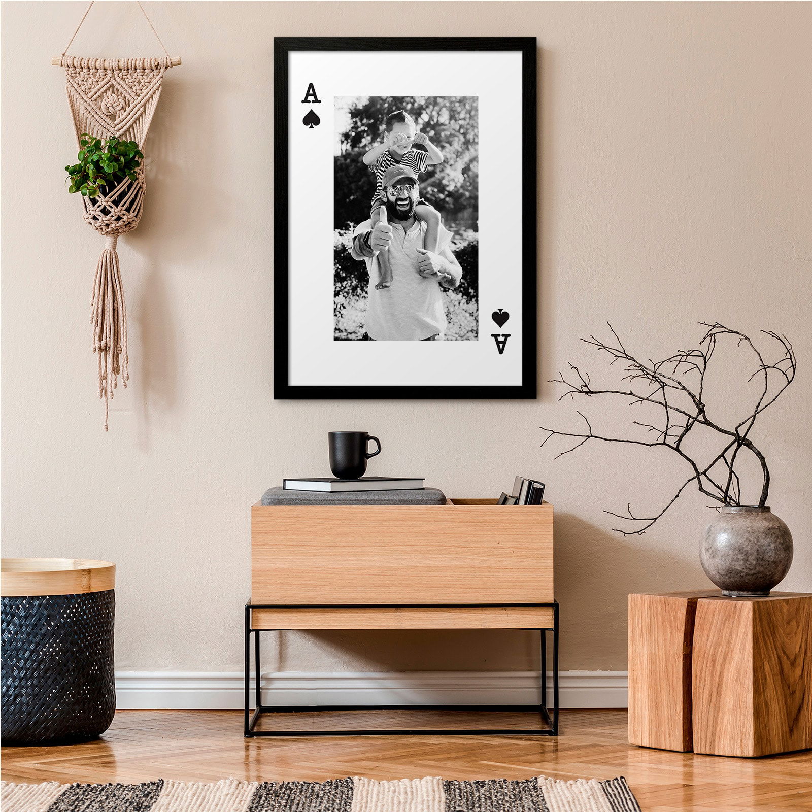 custom playing card wall art