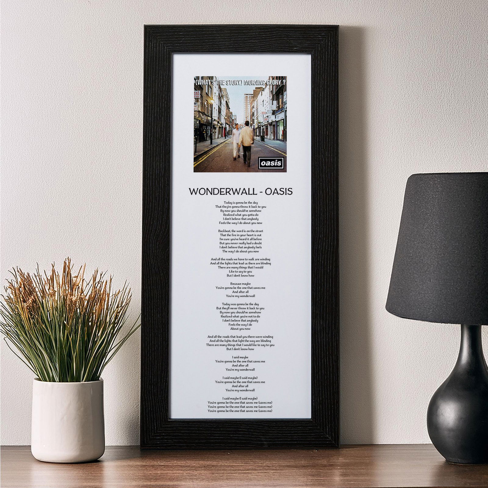 personalised song lyrics photo picture