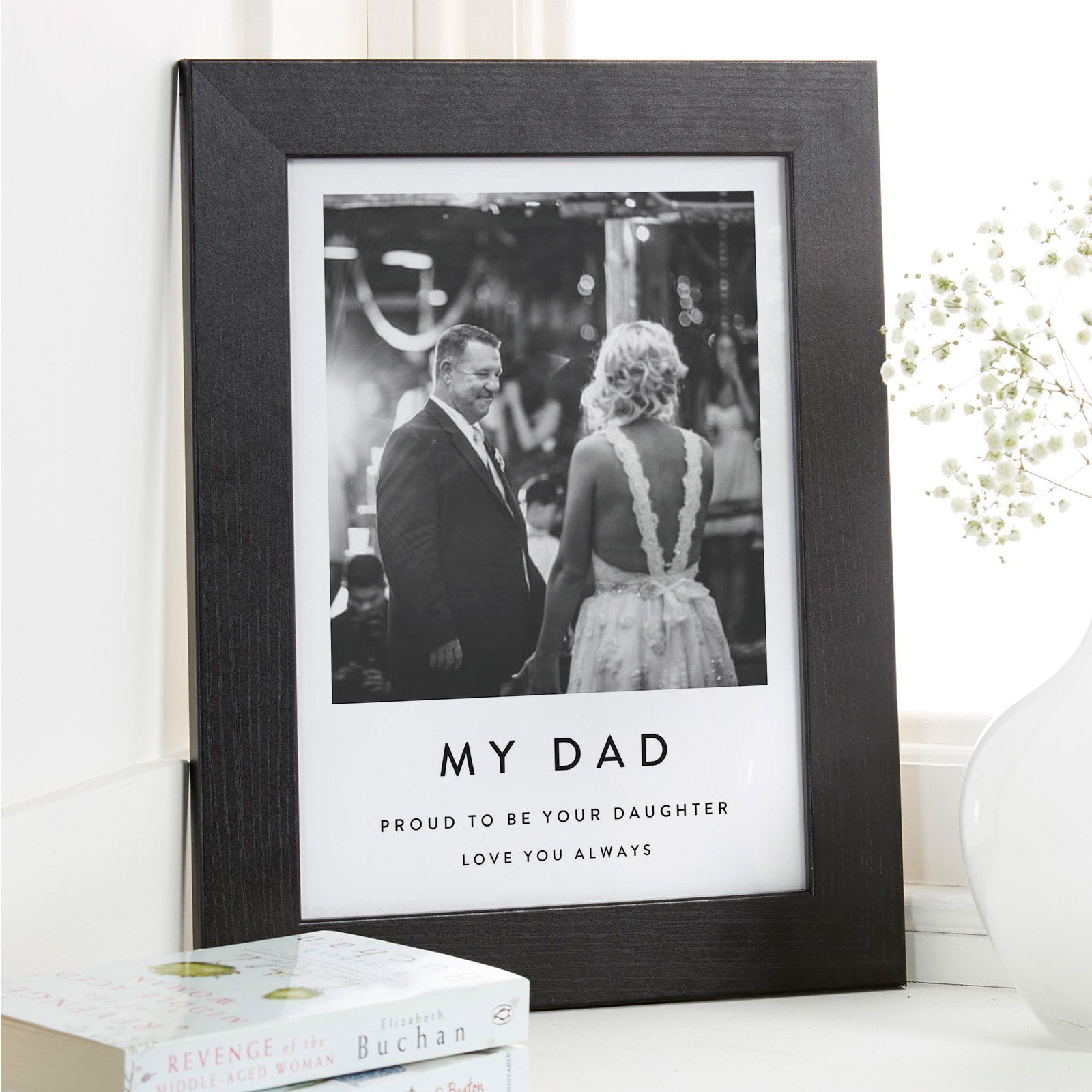 dad gift personalised photo framed print