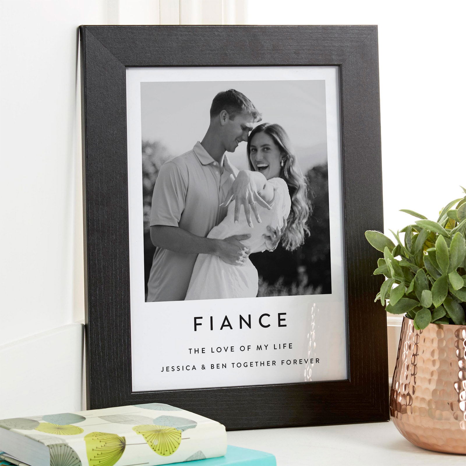 fiancé gift ideas framed photo print