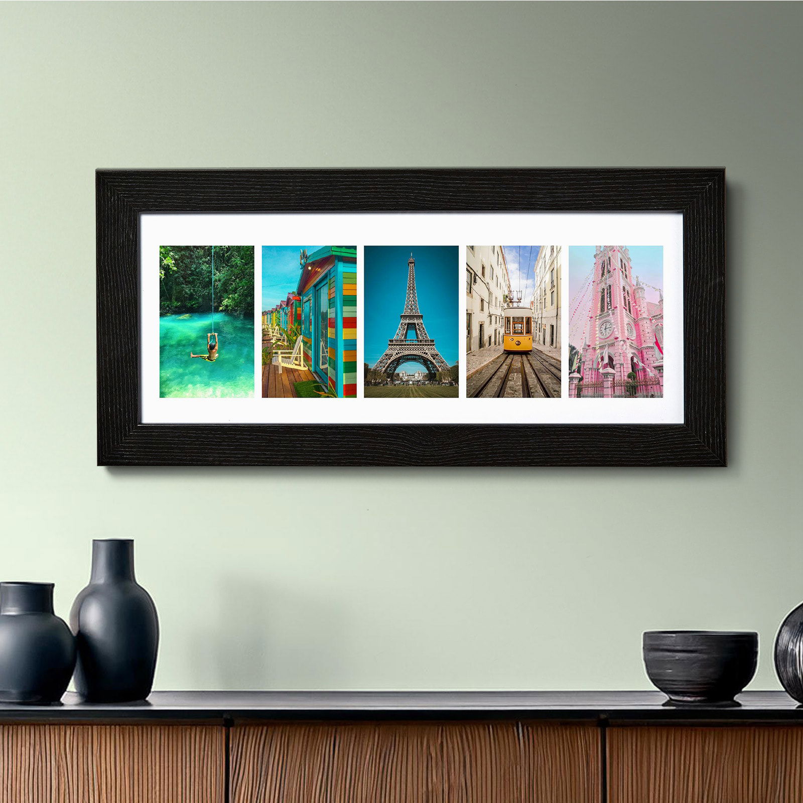personalised photo upload picture panoramic 5 images