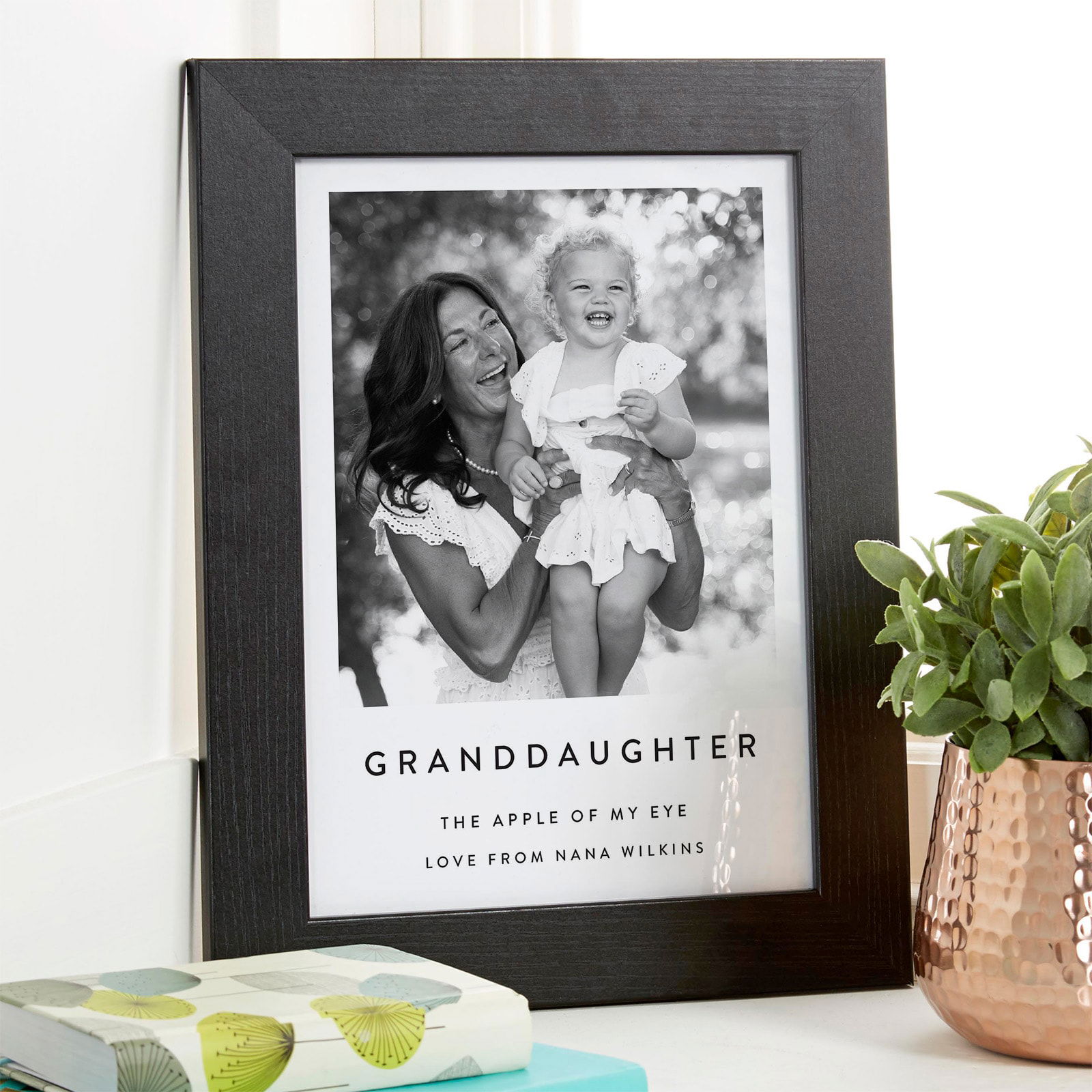 granddaughter photo gift framed print 