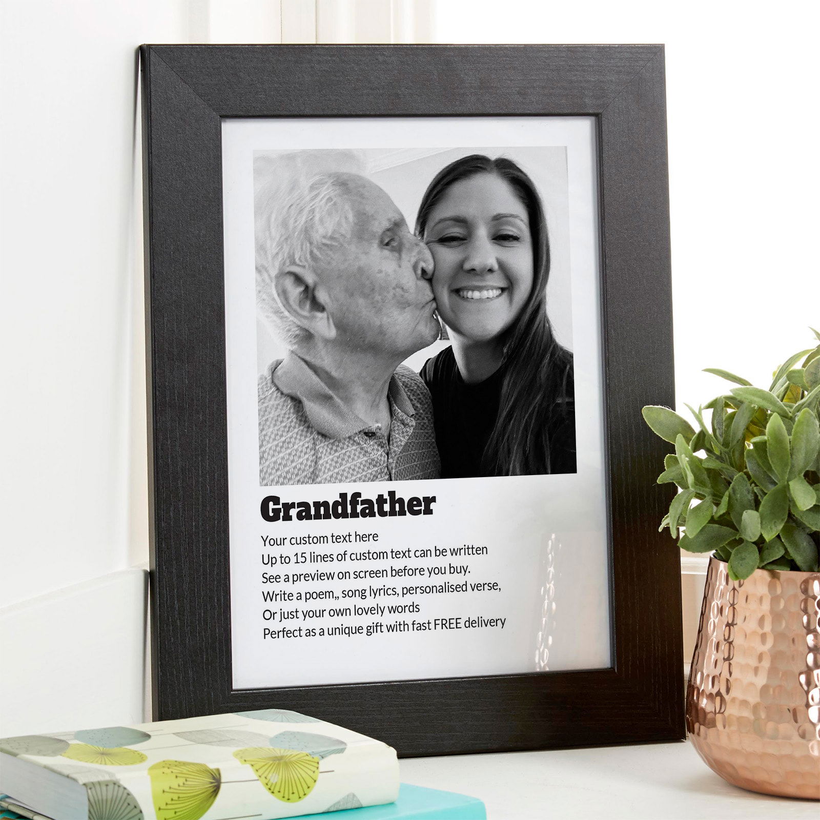 custom grandfather definition gift photo wall art