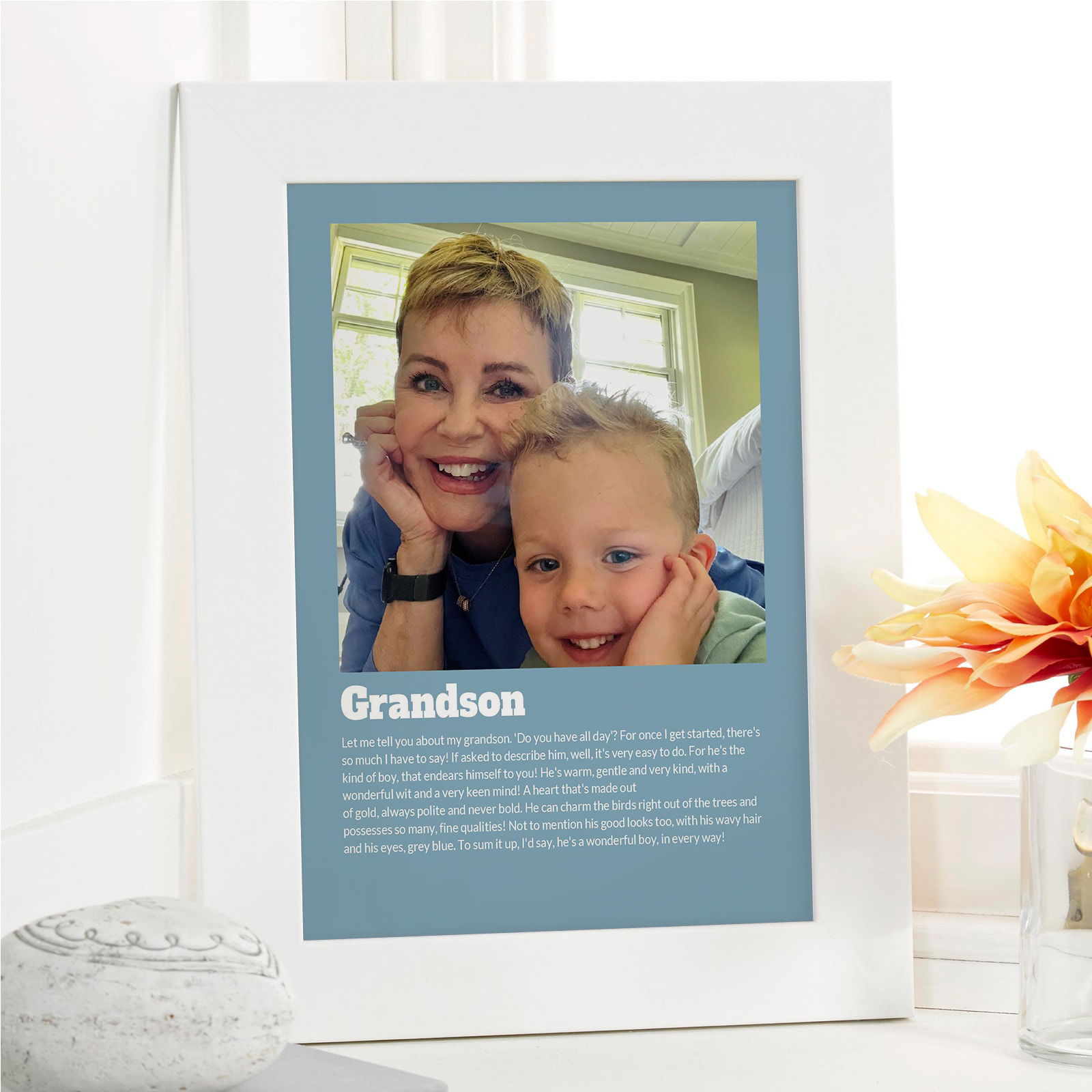 granddaughter gift custom photo canvas with verse text