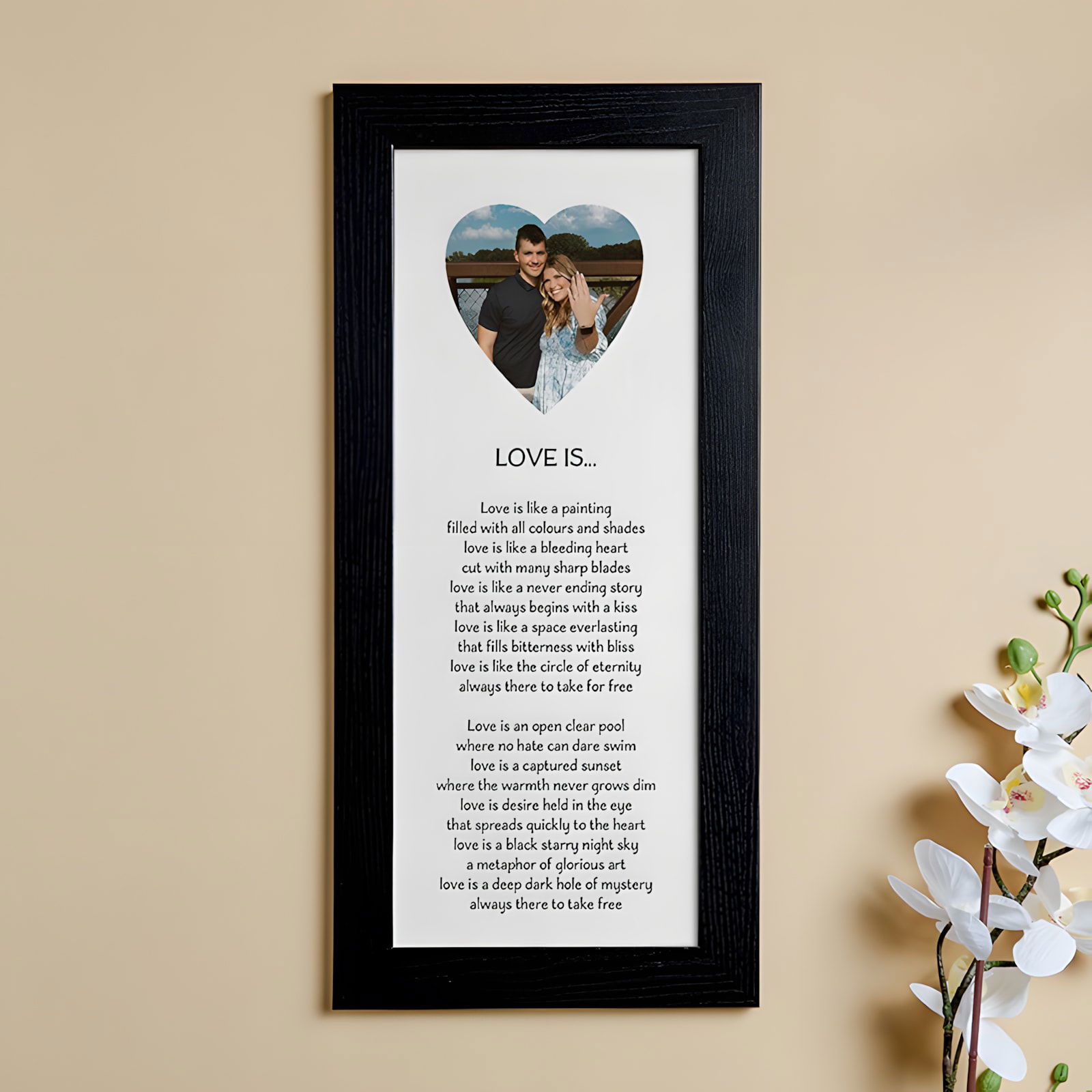 heart photo and poem gift