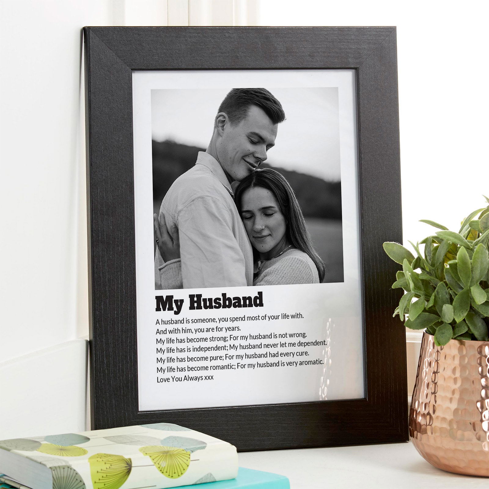 custom husband definition gift photo wall art