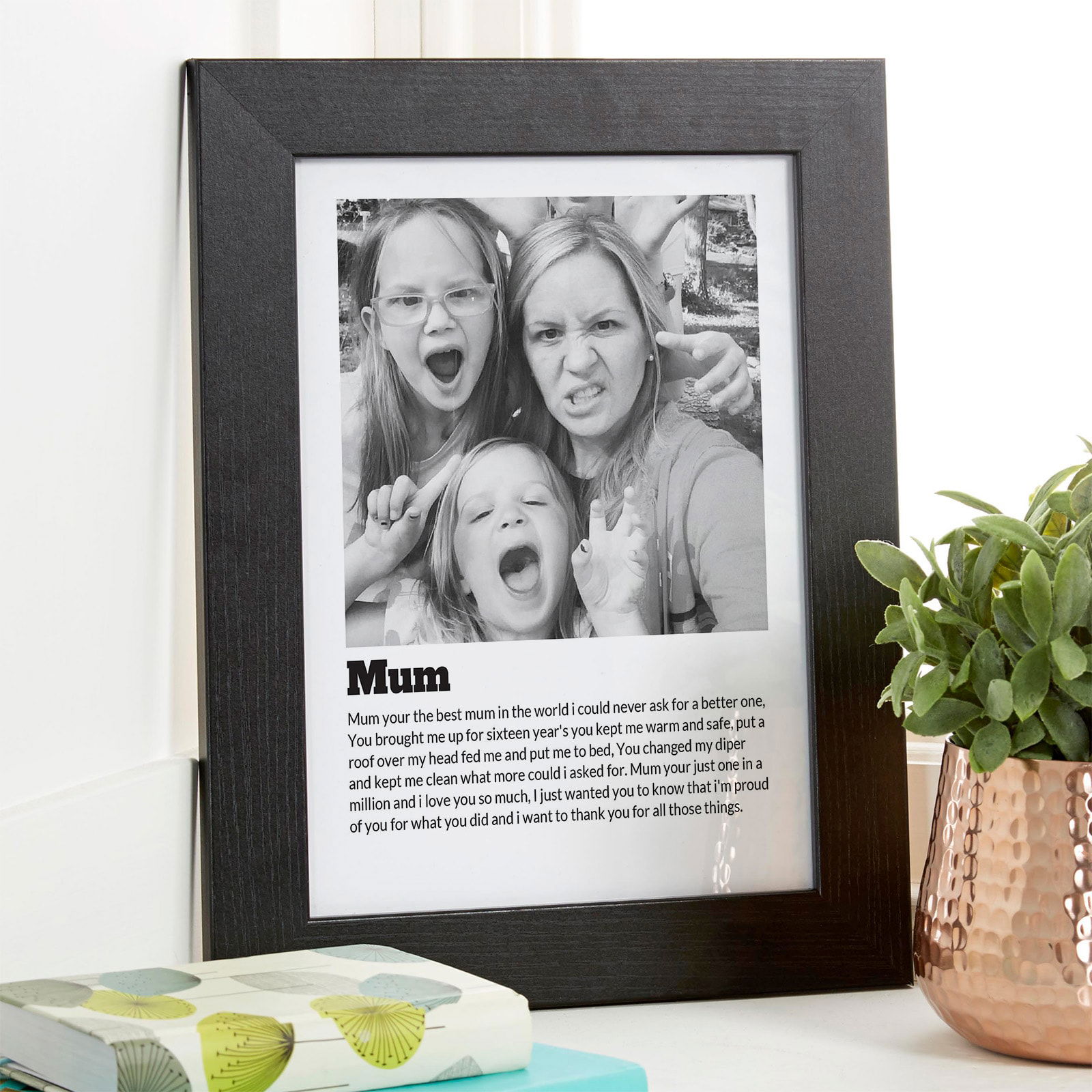 custom mum definition gift photo wall art