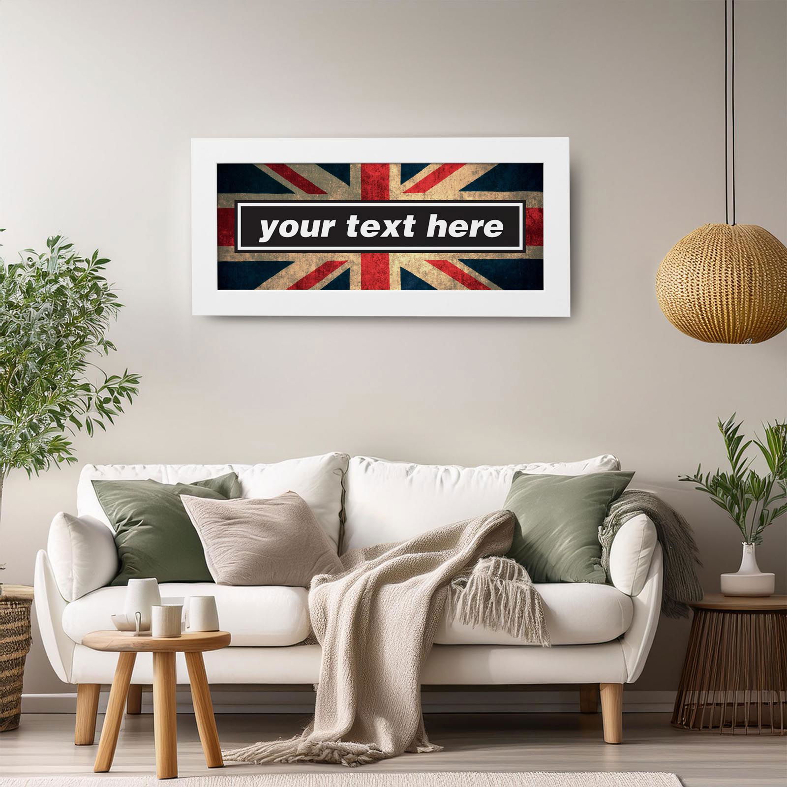 oasis font logo framed print custom text