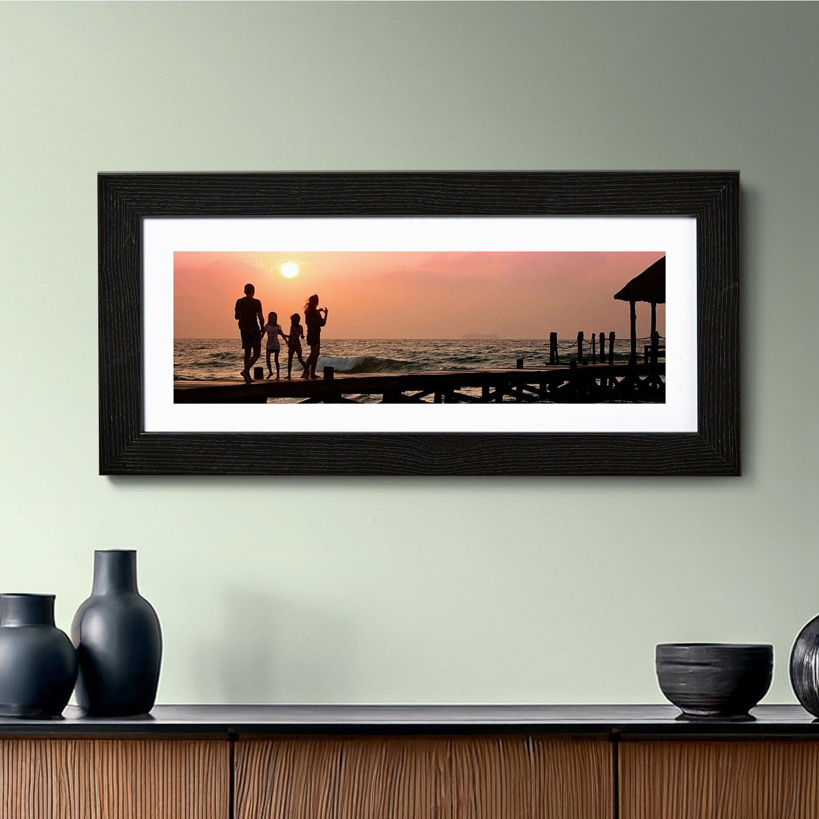 panoramic photo wall art personalised