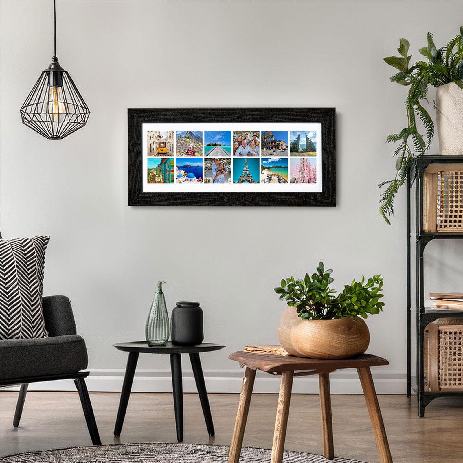 custom 12 photo panoramic picture print
