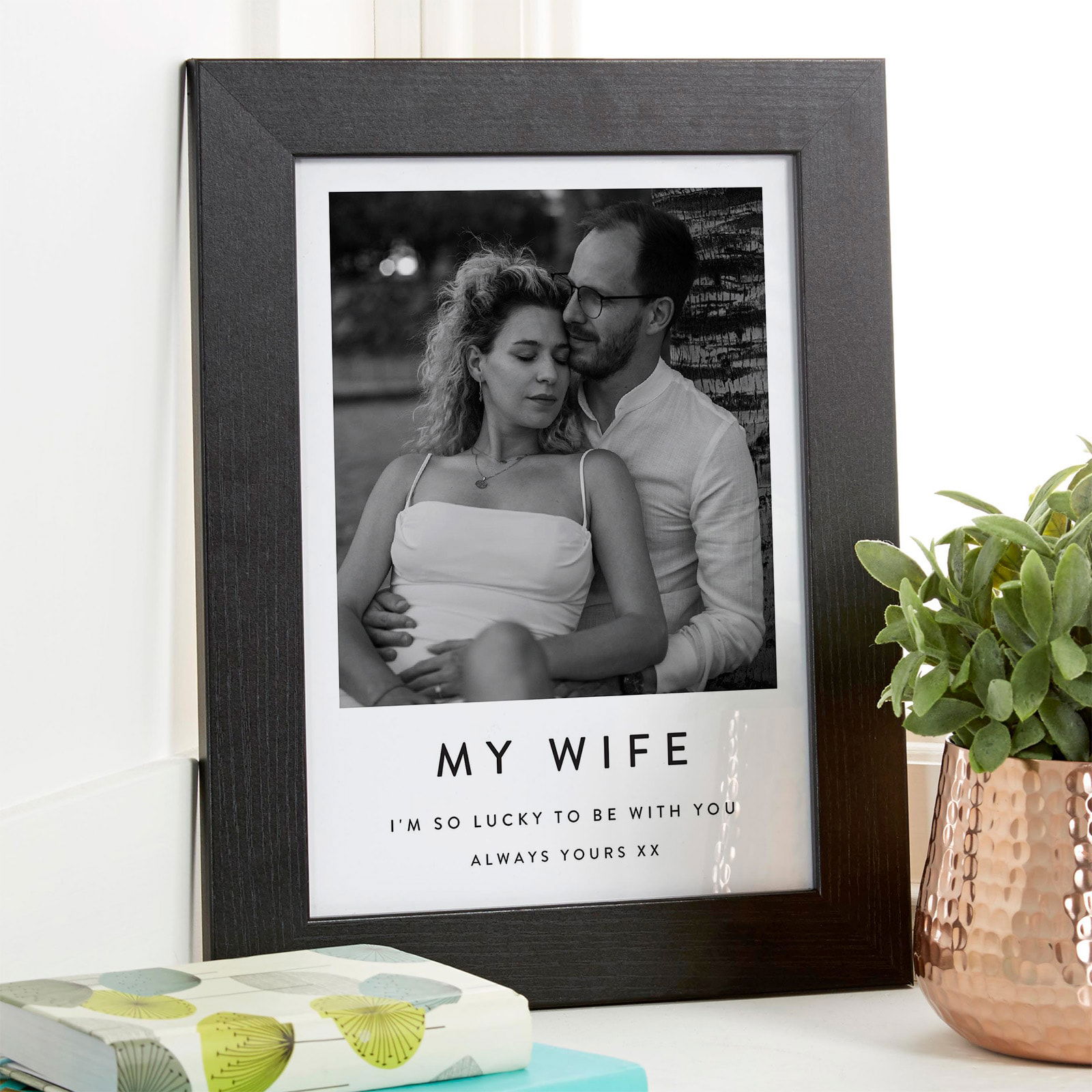 wife gift custom photo canvas