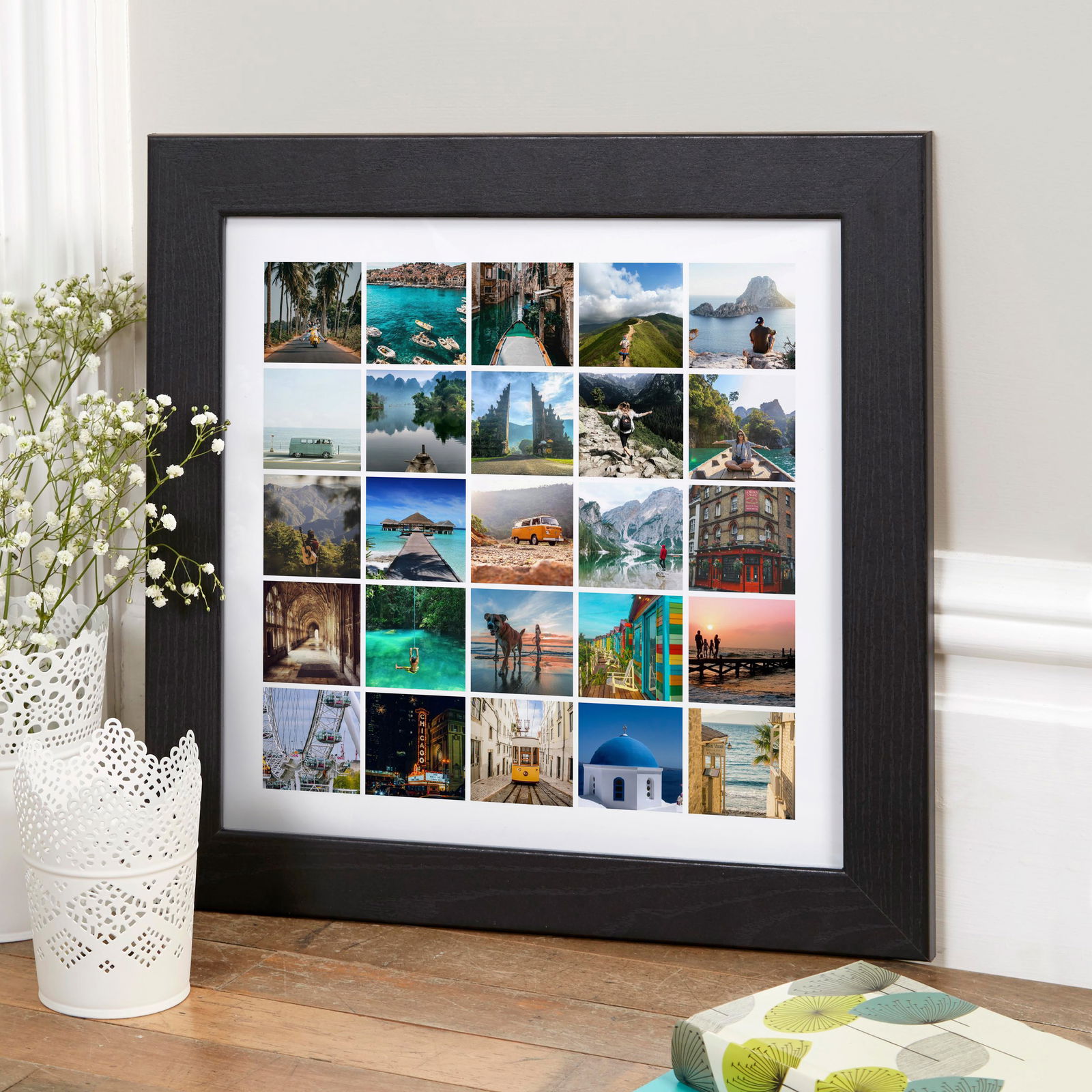 photo upload wall art square picture