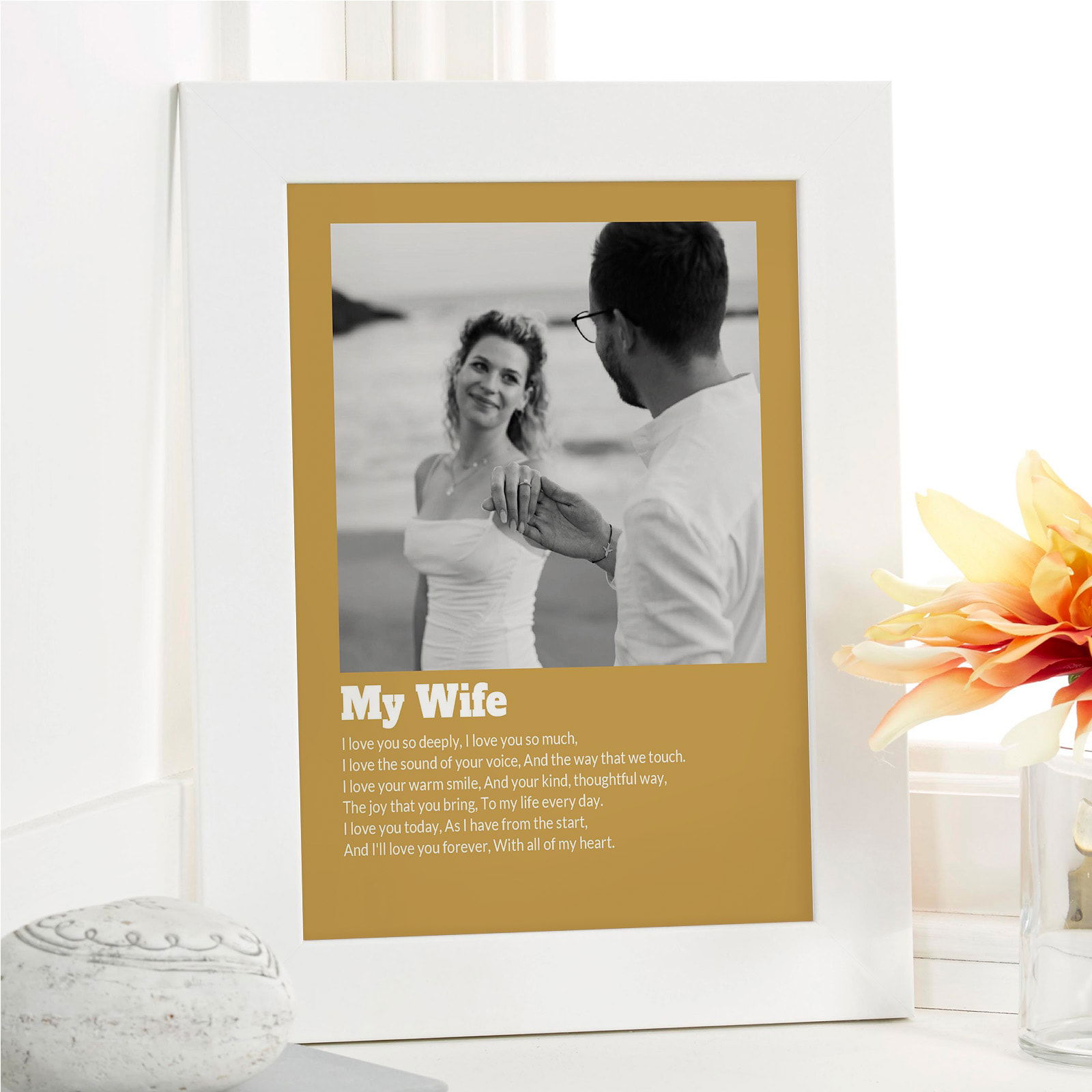 wife photo with poem custom text