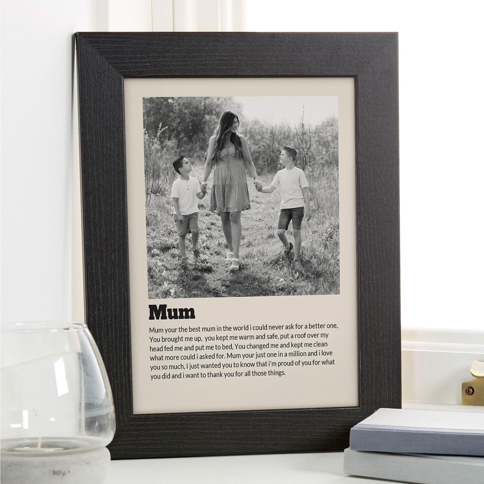 mum photo with poem custom text