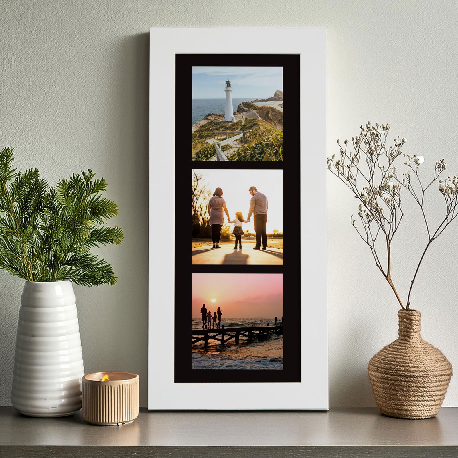 custom 3 photo panoramic print