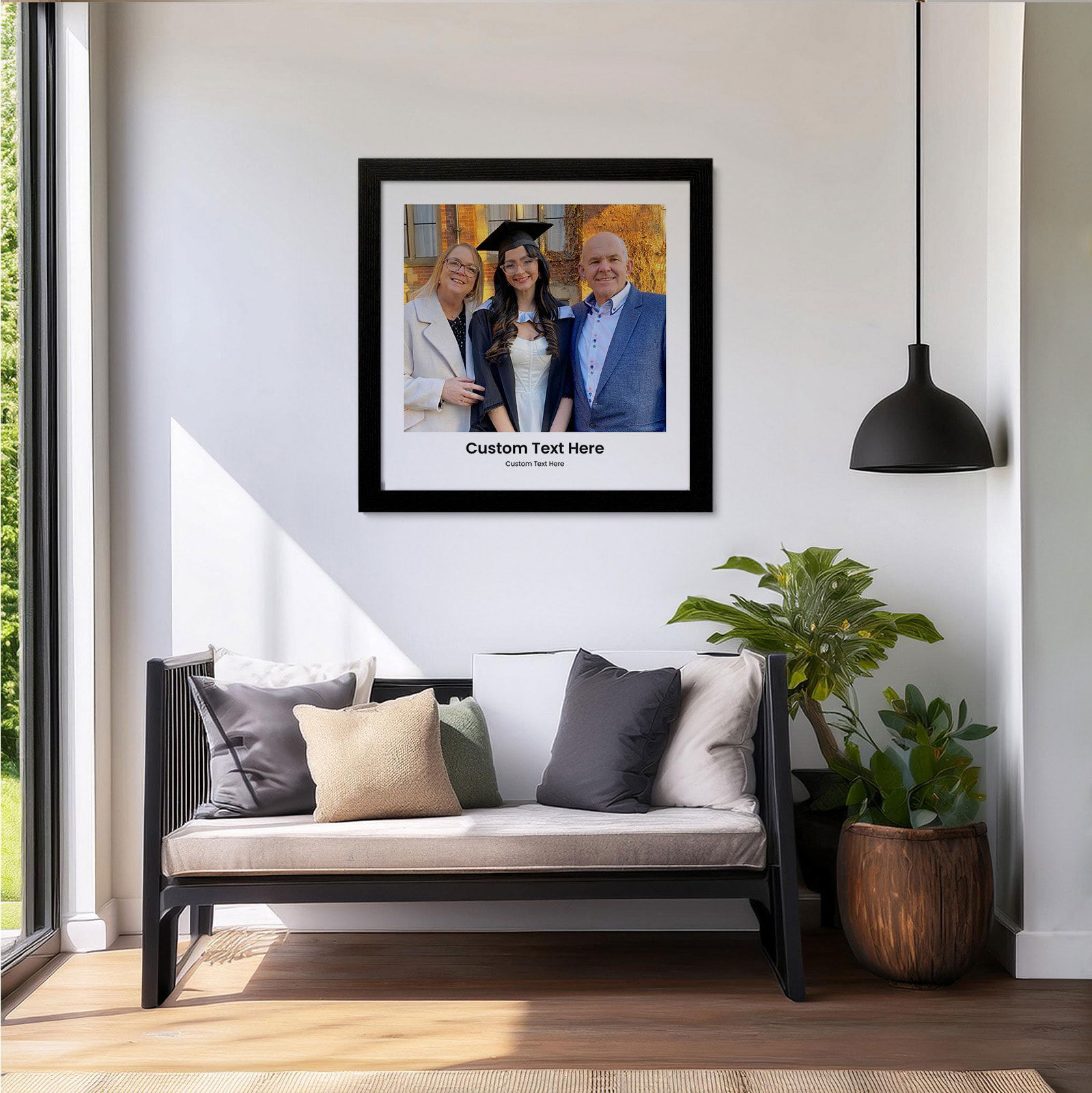 custom text & photo poster