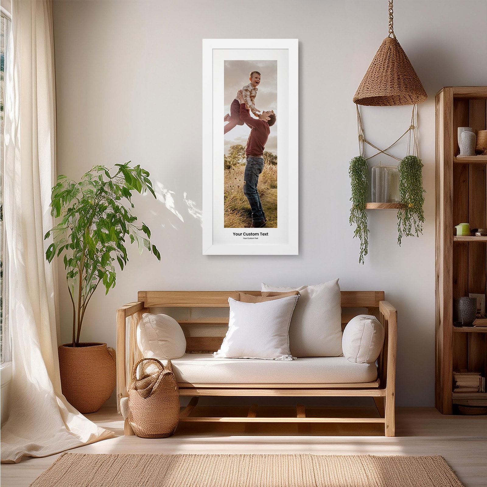 slim photo picture personalised text lounge