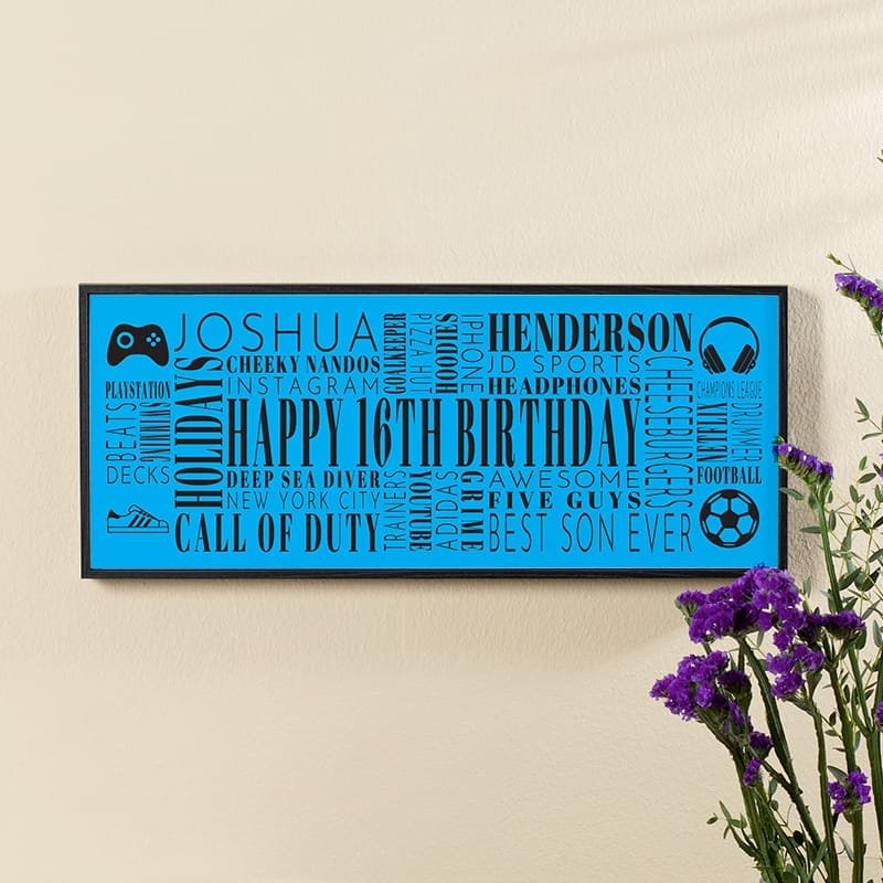 16th birthday gift ideas custom made