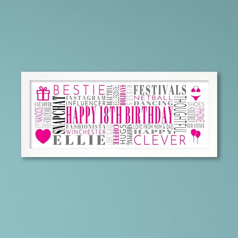 18th birthday gift inspiration personalised present