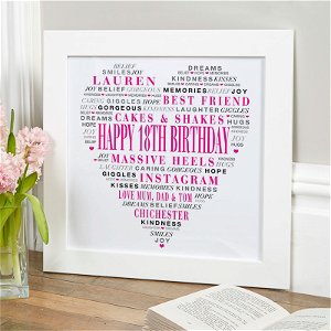 love heart gift for 18th birthday