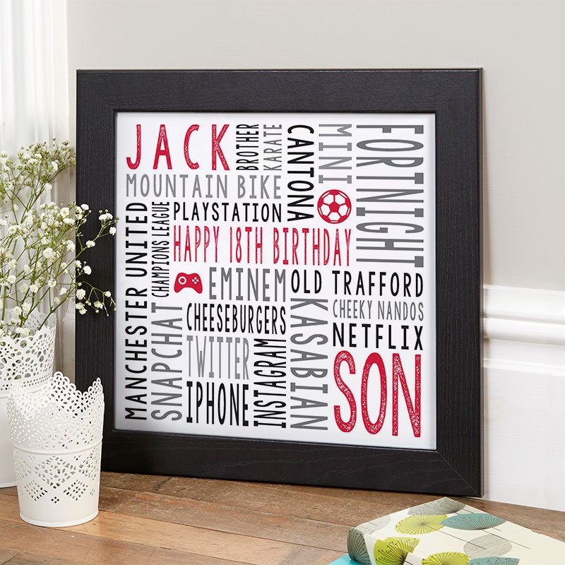 18th birthday gift for boys personalised