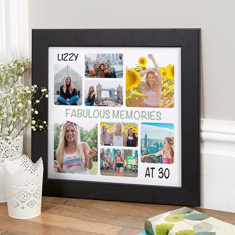 30th birthday gift with photos and text