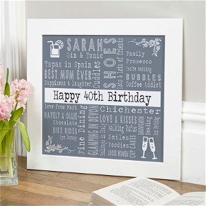 unique 40th birthday gift ideas