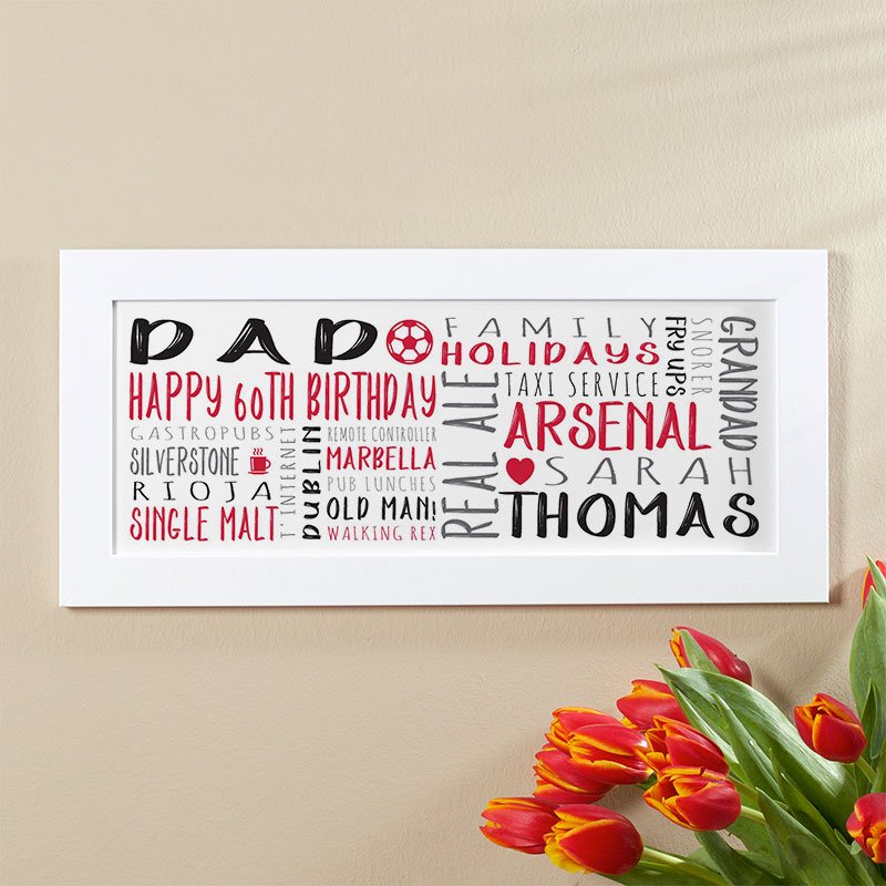 mens 60th birthday personalised gift