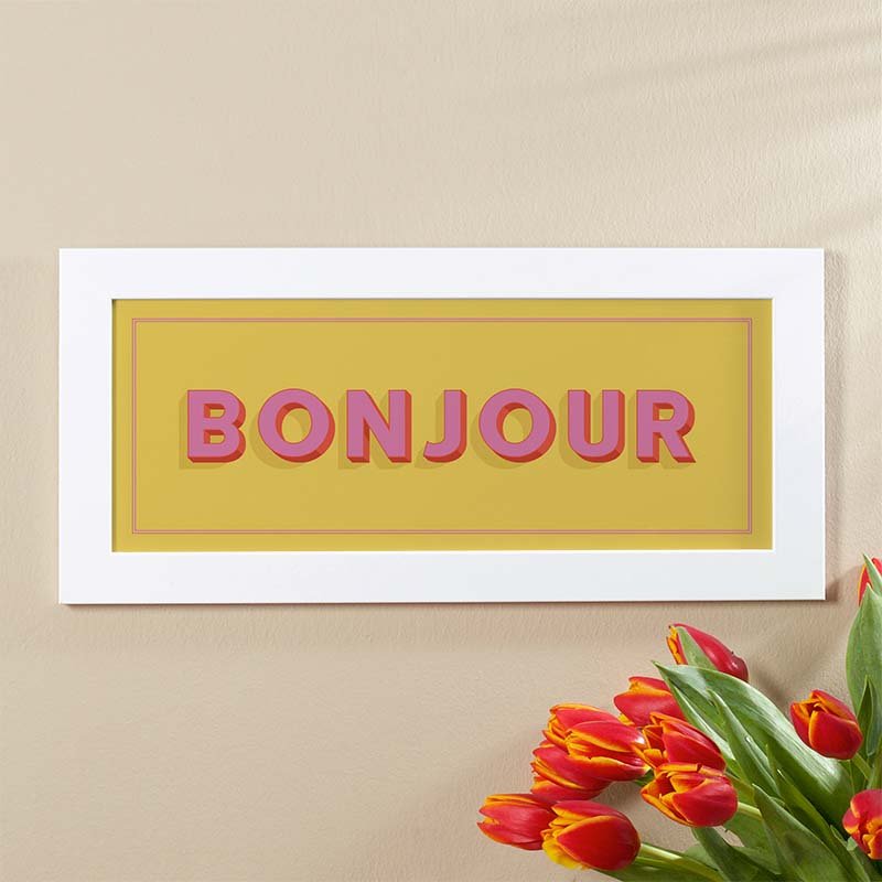 bonjour word sign for home